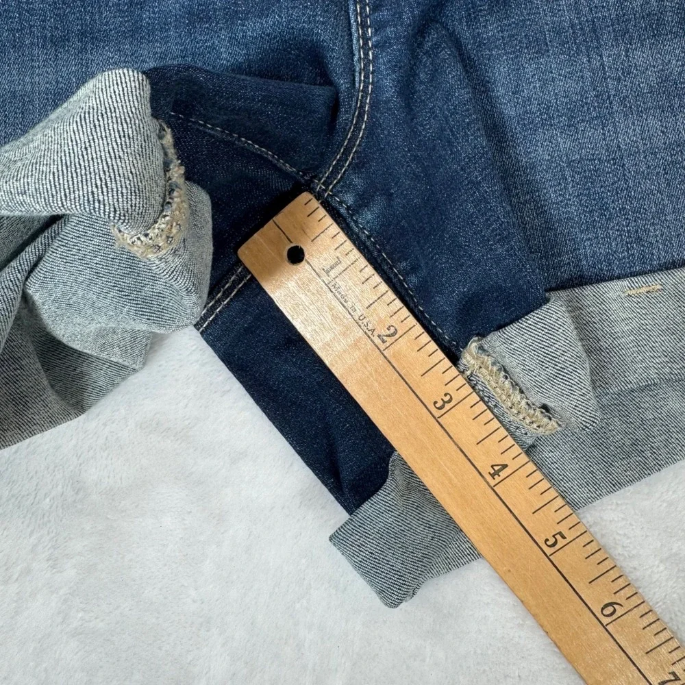 Judy Blue Dark Wash Pull On Cuffed Denim Shorts Small S JB150139 | Hi Waist Jean